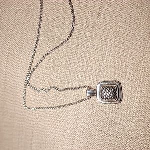 New Brighton Ferrara Artisan Square Pendant Necklace, NWT